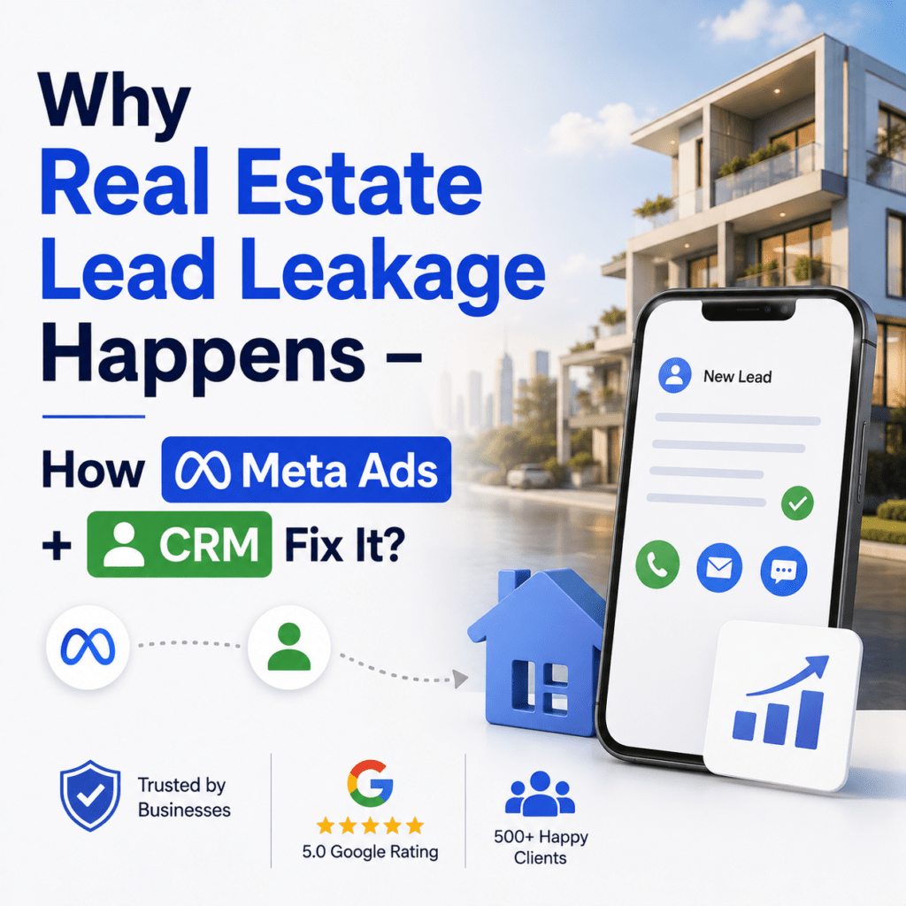 Why Real Estate Lead Leakage Happens – How Meta Ads + CRM Fix It?