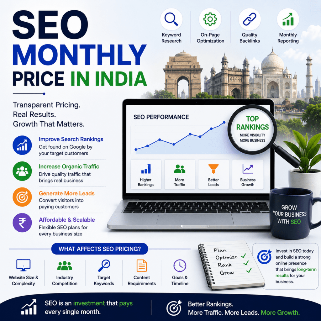 SEO Monthly Price in India: How Much Should You Pay for SEO Services in 2026?